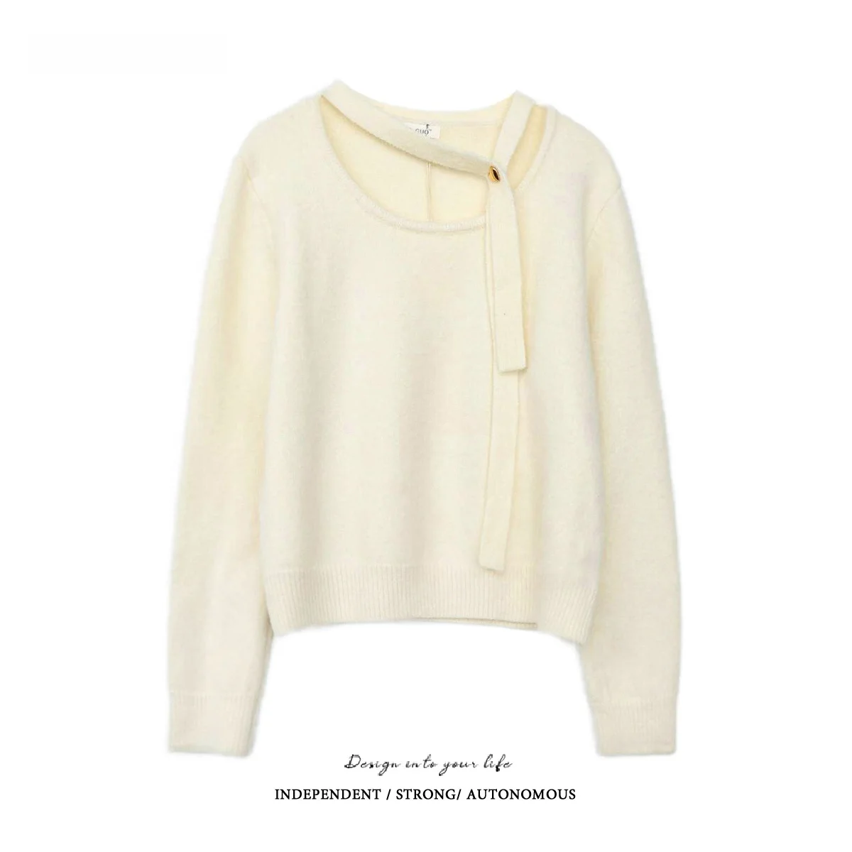 Winter Warm Thickened Short Sleeve Crew Neck Sweater with Scarf Long Sleeve round Neck Short Length Top Korean Style Lazy Gentle
Winter Warm Thickened Short Sleeve Crew Neck Sweater with Scarf Long Sleeve round Neck Short Length Top Korean Style Lazy Gentle