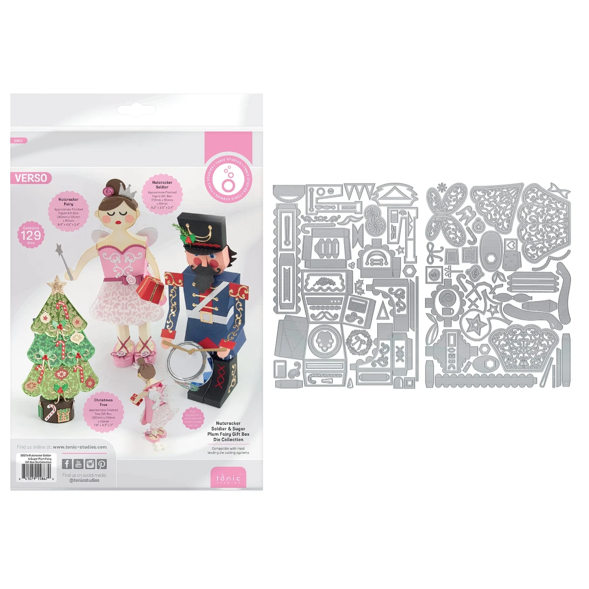 Nutcracker Soldier & Sugar Plum Fairy Gift Box Collection Metal Cutting Dies for DIY Greeting Photo Album Handmade 2025 July New
Nutcracker Soldier & Sugar Plum Fairy Gift Box Collection Metal Cutting Dies for DIY Greeting Photo Album Handmade 2025 July New