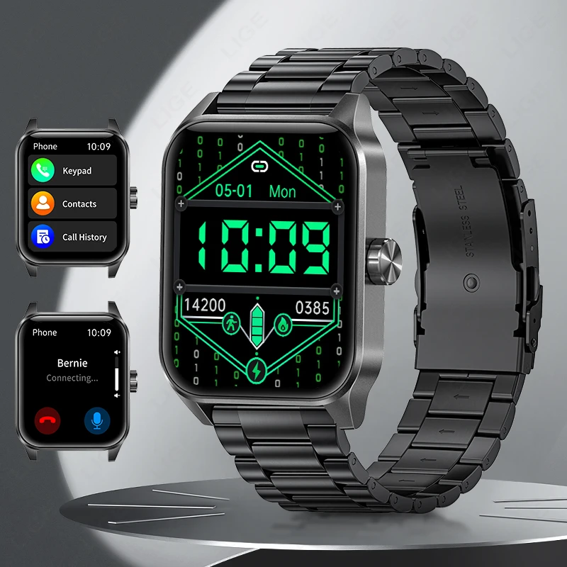 LIGE New Men Smartwatch 1.85 Inch HD Screen Wireless Call AI Voice Assistant Women Watch Health Sport Smart Watch Men For Xiaomi
LIGE New Men Smartwatch 1.85 Inch HD Screen Wireless Call AI Voice Assistant Women Watch Health Sport Smart Watch Men For Xiaomi