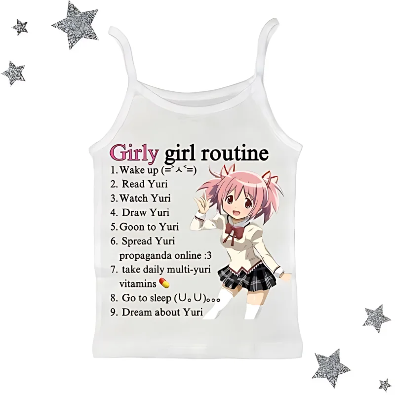 Y2k Tops Emo Crop Top Clothing Punk Anime Graphics Tanks & Camis Summer Grunge Vintage Gothic Clothes Women Corset Streetwear
Y2k Tops Emo Crop Top Clothing Punk Anime Graphics Tanks & Camis Summer Grunge Vintage Gothic Clothes Women Corset Streetwear
