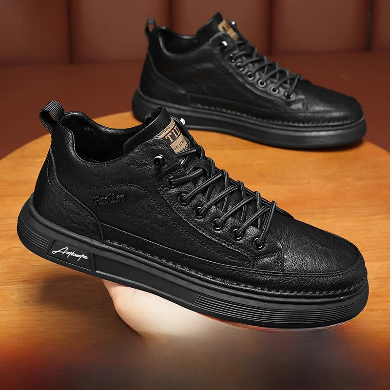 Мужские кожаные ботинки для осени и зимы, новые, универсальные, износостойкие, спортивные, рабочие, черные, водонепроницаемые, повседневные, для работы повара
Мужские кожаные ботинки для осени и зимы, новые, универсальные, износостойкие, спортивные, рабочие, черные, водонепроницаемые, повседневные, для работы повара