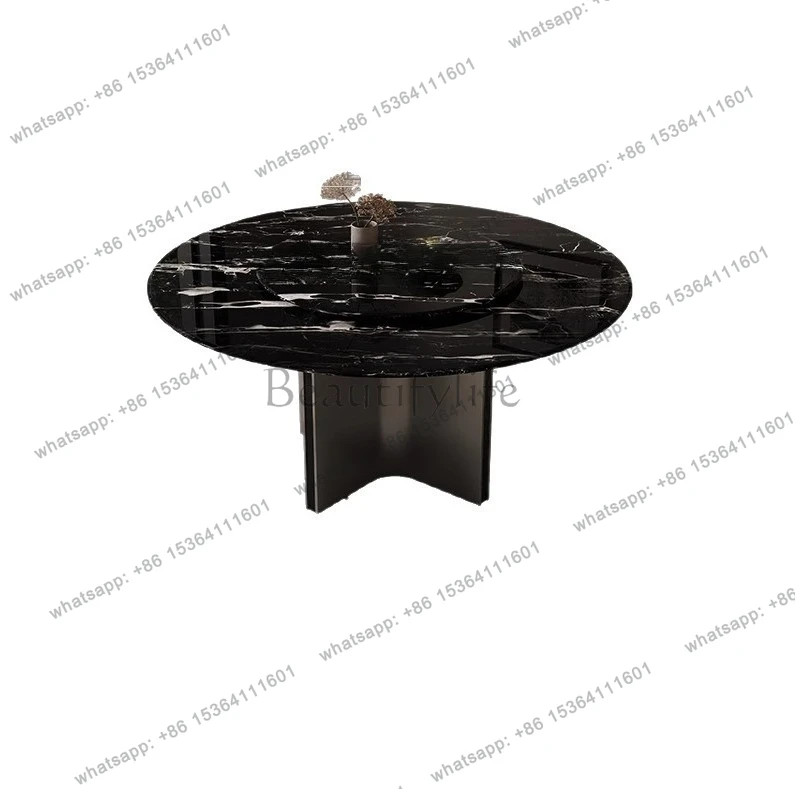Black Rose Luxury Stone Marble Round Dining Table Italian Light Luxury Villa Modern Dining Table Italian Minimalist
Black Rose Luxury Stone Marble Round Dining Table Italian Light Luxury Villa Modern Dining Table Italian Minimalist