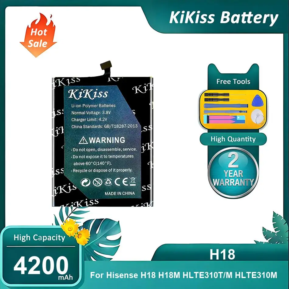 Powerful Mobile Phone Battery For Hisense H18 H18M HLTE310T HLTE310M,H18,4200mAh
Powerful Mobile Phone Battery For Hisense H18 H18M HLTE310T HLTE310M,H18,4200mAh