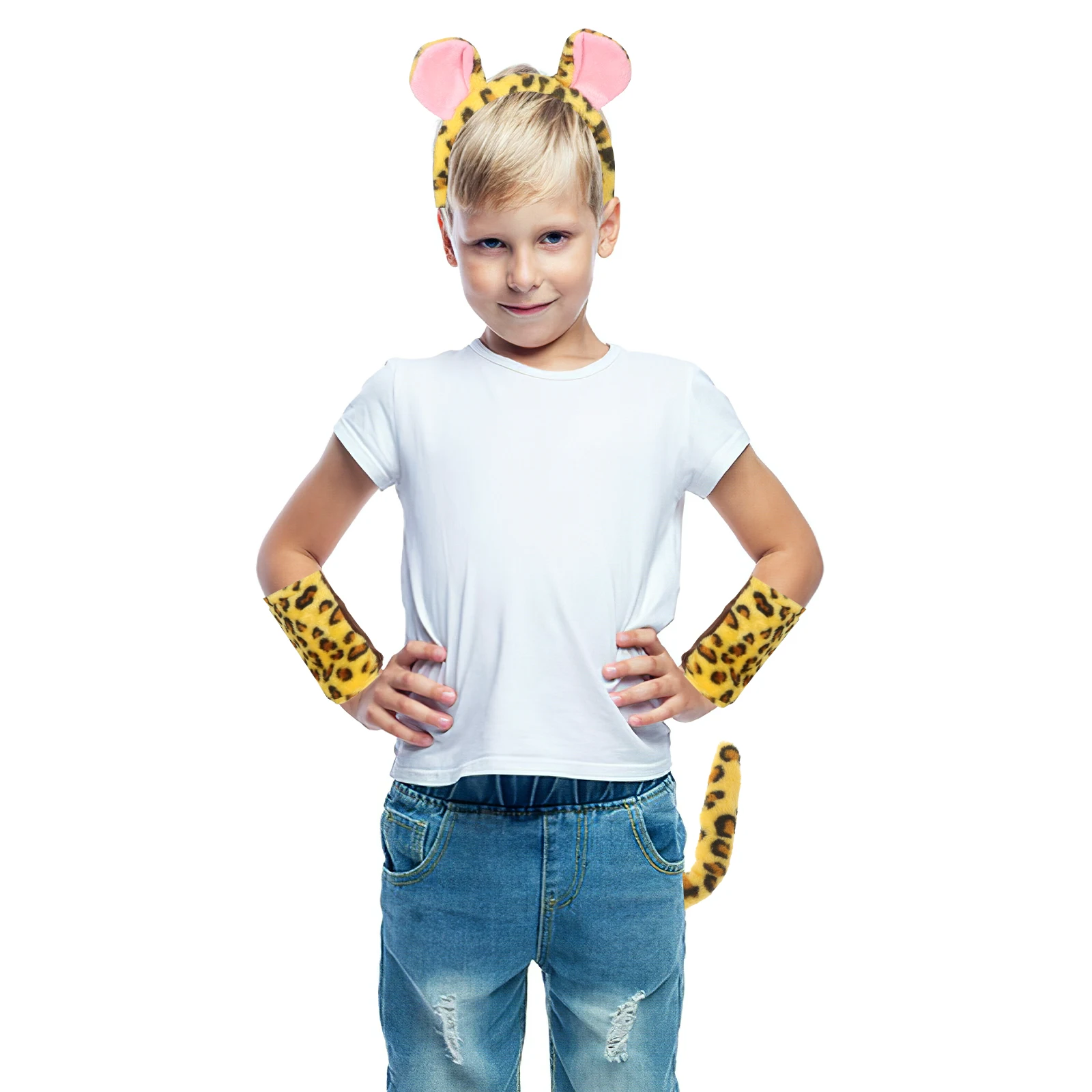 Exquisite Cute Animal Cosplay Costume Set With Headband Ears Tail And Bowtie For Halloween Party Dress Up
Exquisite Cute Animal Cosplay Costume Set With Headband Ears Tail And Bowtie For Halloween Party Dress Up