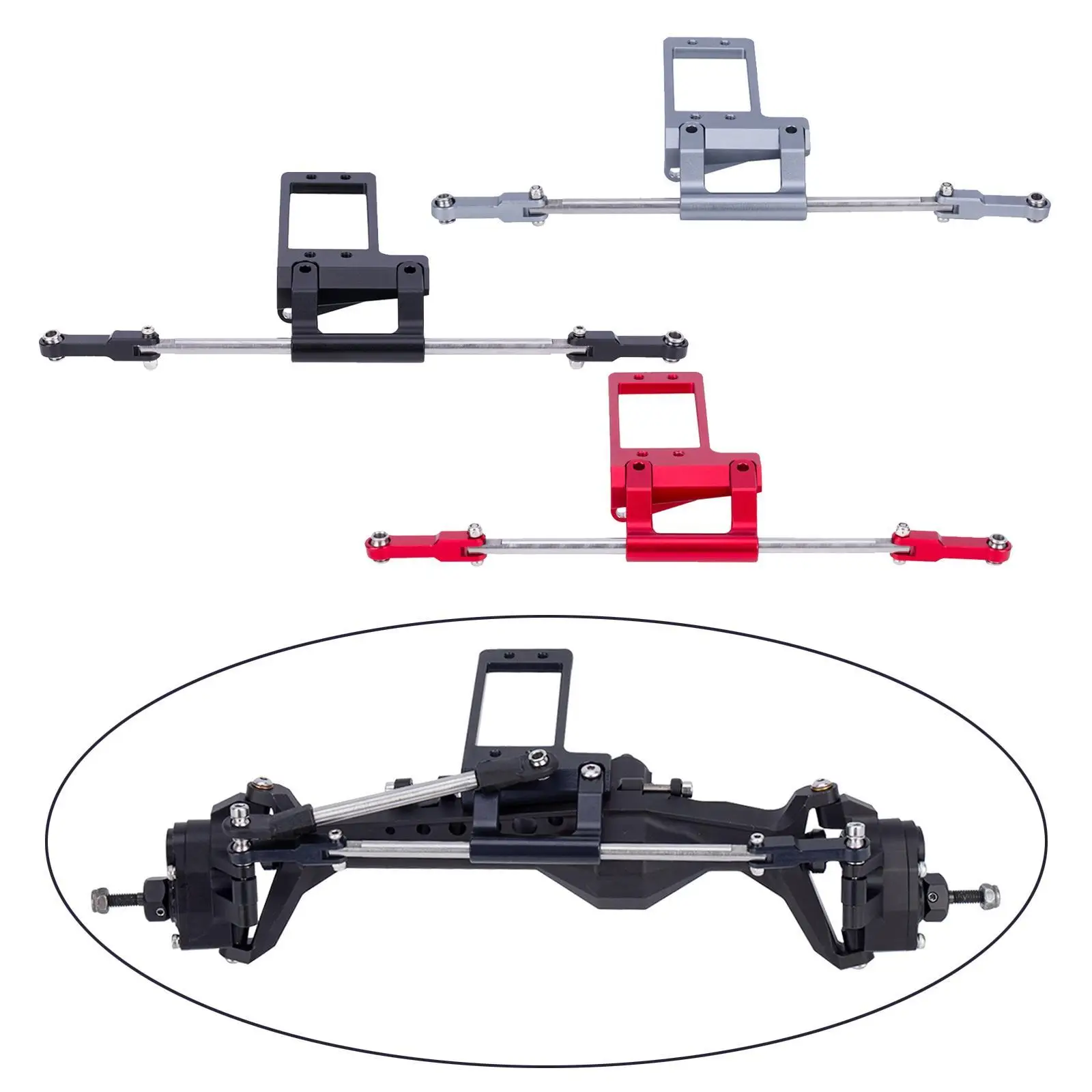 Aluminum Alloy Bta Servo Mount Scale Hydraulic Steering Link Kit Portal Axle Upgrade Part for 1:10 Sacle Cars SCX10 III Capra
Aluminum Alloy Bta Servo Mount Scale Hydraulic Steering Link Kit Portal Axle Upgrade Part for 1:10 Sacle Cars SCX10 III Capra