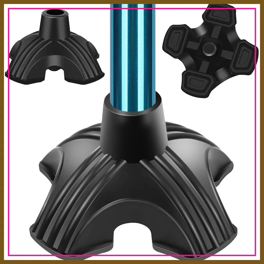 Self-Standing Non-Slip Rubber Quad Base for Walking Cane - Stable 4 Prong Replacement Foot Pad for Offset Quad Pod or Tripod
Self-Standing Non-Slip Rubber Quad Base for Walking Cane - Stable 4 Prong Replacement Foot Pad for Offset Quad Pod or Tripod
