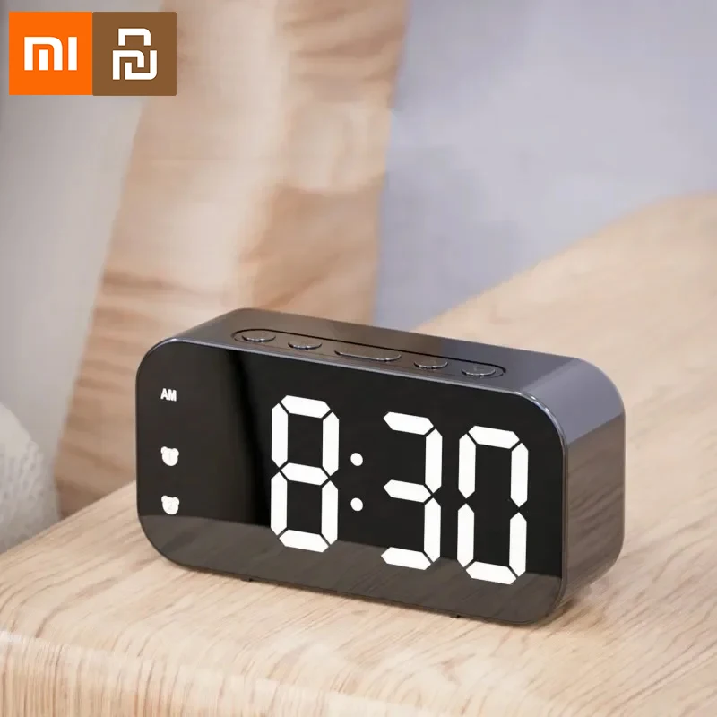 Цифровой будильник Xiaomi с голосовым управлением, двойной будильник, настольные часы с двумя уровнями, регулировка яркости, светодиодные часы 12/24 часа
Цифровой будильник Xiaomi с голосовым управлением, двойной будильник, настольные часы с двумя уровнями, регулировка яркости, светодиодные часы 12/24 часа