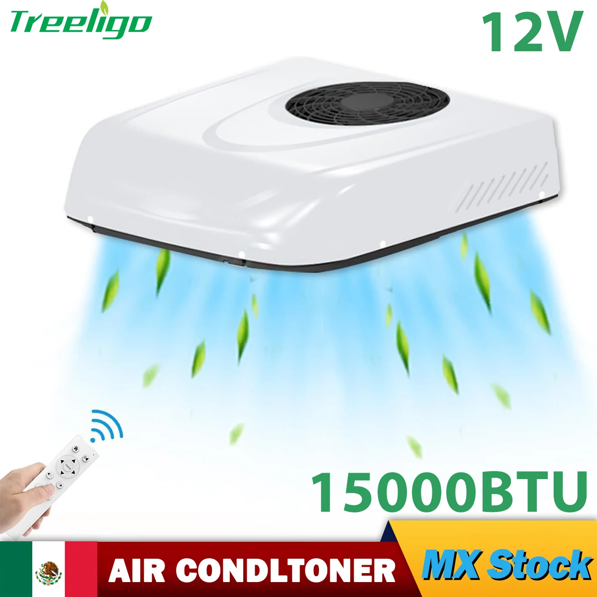 Treeligo 12V 15000BTU RV Rooftop Parking air Conditioner Electric Cooling Car AC Unit for Truck Camper Van Caravan Motorhome
Treeligo 12V 15000BTU RV Rooftop Parking air Conditioner Electric Cooling Car AC Unit for Truck Camper Van Caravan Motorhome