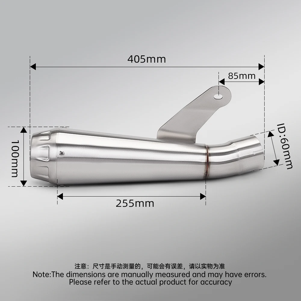 For S1000RR S1000R GP Racing 60mm Slip On Exhaust Muffler 2019-2025
For S1000RR S1000R GP Racing 60mm Slip On Exhaust Muffler 2019-2025