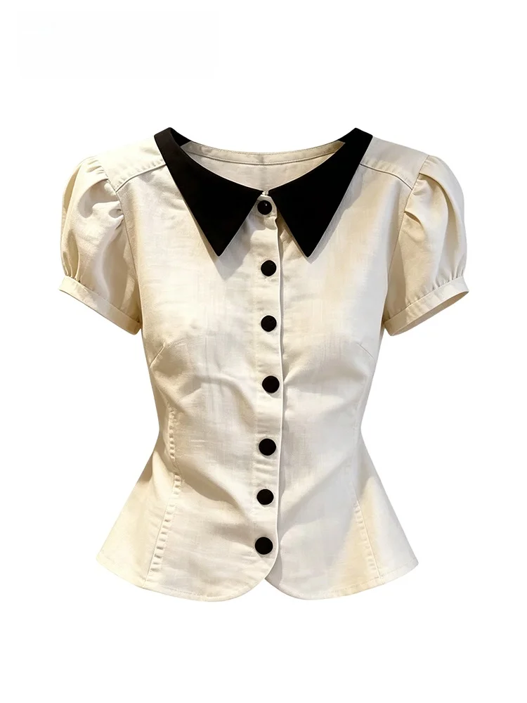 Cara CLUB plus Size Short Sleeve Shirt Women's Summer New Style Plump Sister Elegant Slimming Collar Top Casual Style Spring ...
Cara CLUB plus Size Short Sleeve Shirt Women's Summer New Style Plump Sister Elegant Slimming Collar Top Casual Style Spring ...
