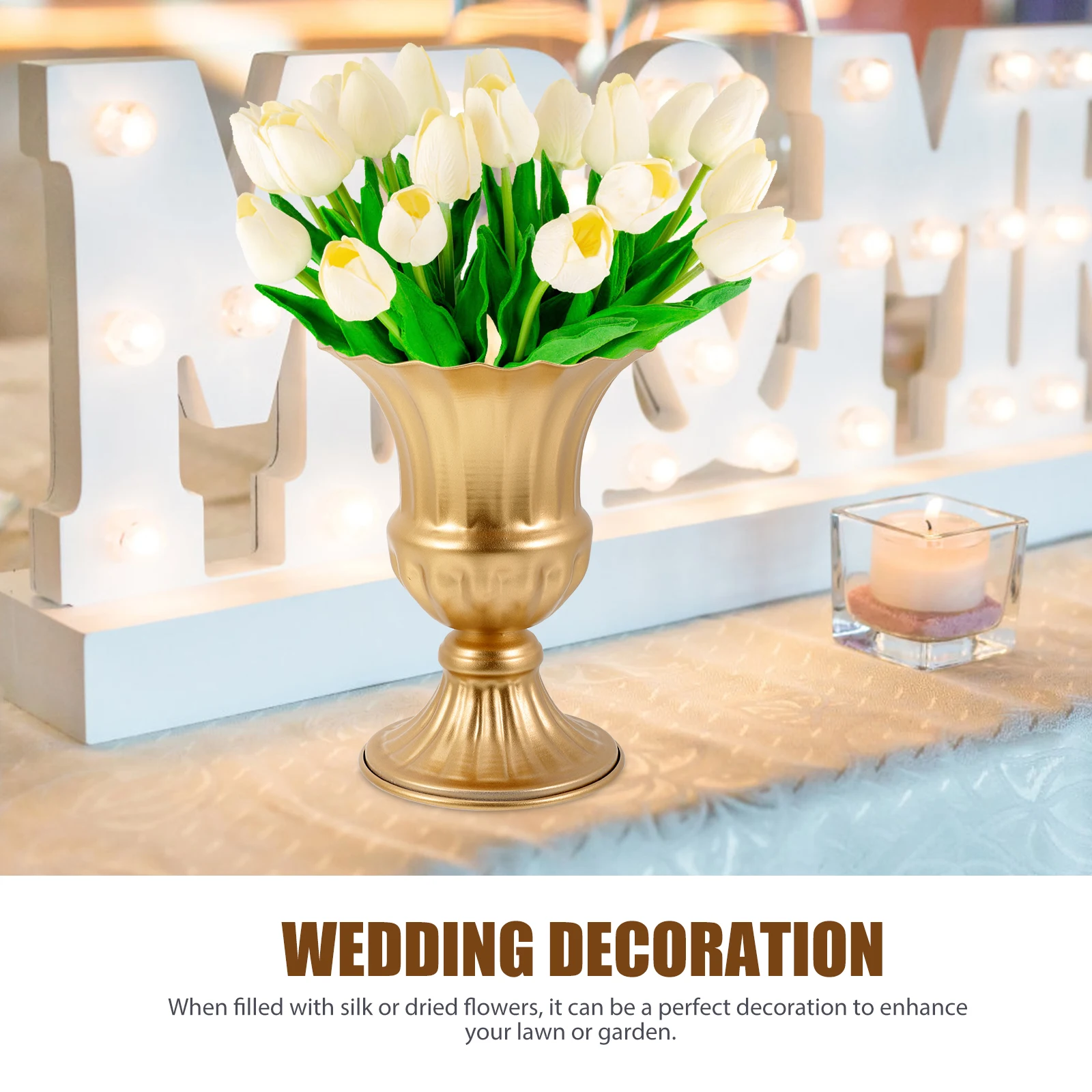 2Pcs Cemetery Vase Iron Flower Pot Stable Base Memorial Urn Planter for Grave Decoration Garden Urn Planter 
2Pcs Cemetery Vase Iron Flower Pot Stable Base Memorial Urn Planter for Grave Decoration Garden Urn Planter