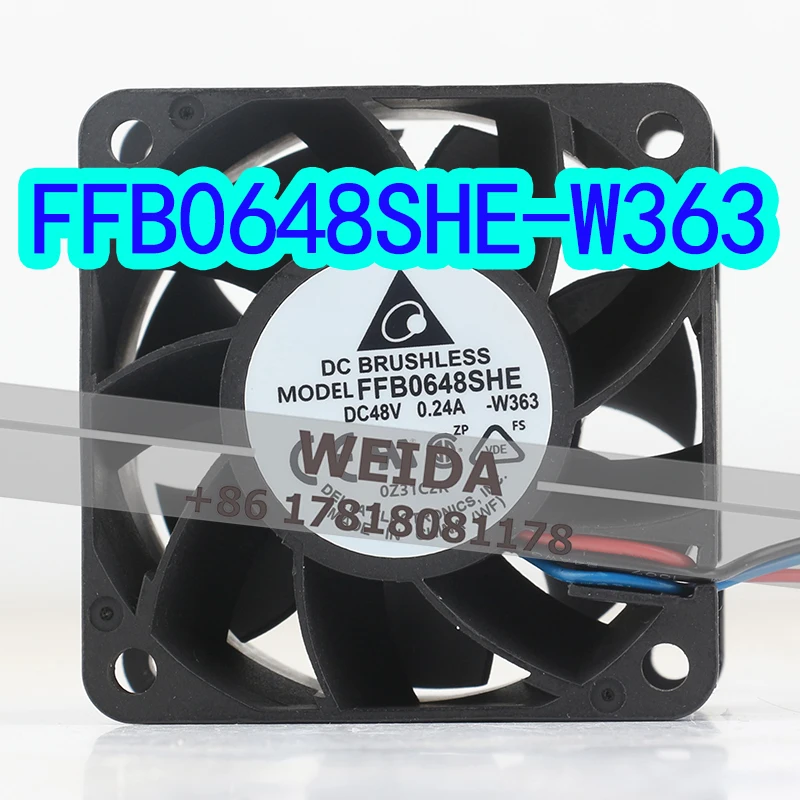 6CM Cooling fan Delta 48V 0.24A AC EC 6038 dual ball cabinet Server Frequency converter chassis FFB0648SHE 60X60X38MM
6CM Cooling fan Delta 48V 0.24A AC EC 6038 dual ball cabinet Server Frequency converter chassis FFB0648SHE 60X60X38MM