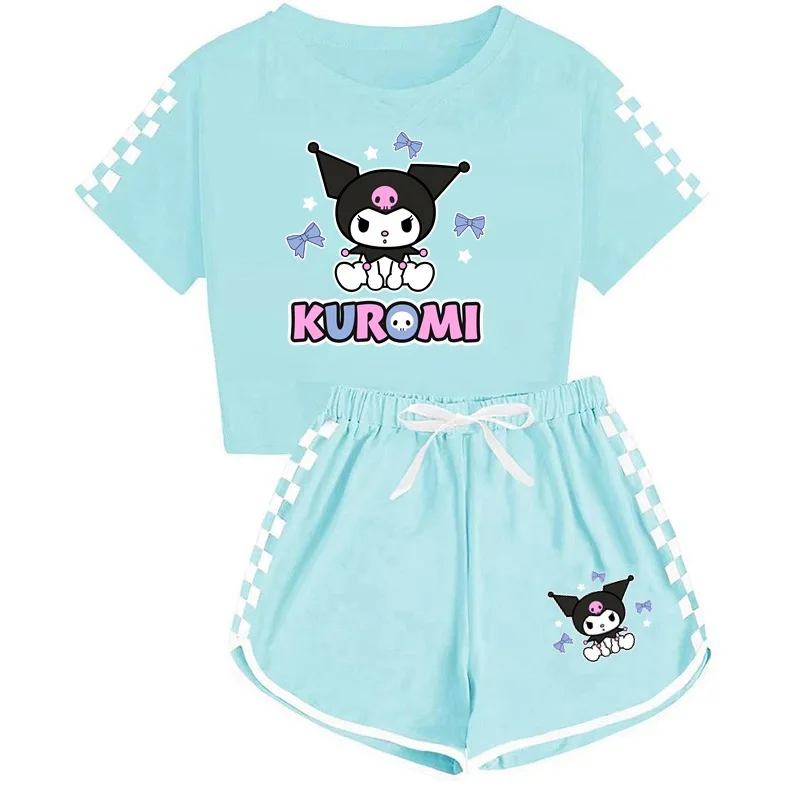 Kuromi Clothes Set Kids Summer Outfits Baby Girls Short Sleeve T-Shirt Shorts Sport Clothes Boys Comfortable Pajamas 2Pcs
Kuromi Clothes Set Kids Summer Outfits Baby Girls Short Sleeve T-Shirt Shorts Sport Clothes Boys Comfortable Pajamas 2Pcs
