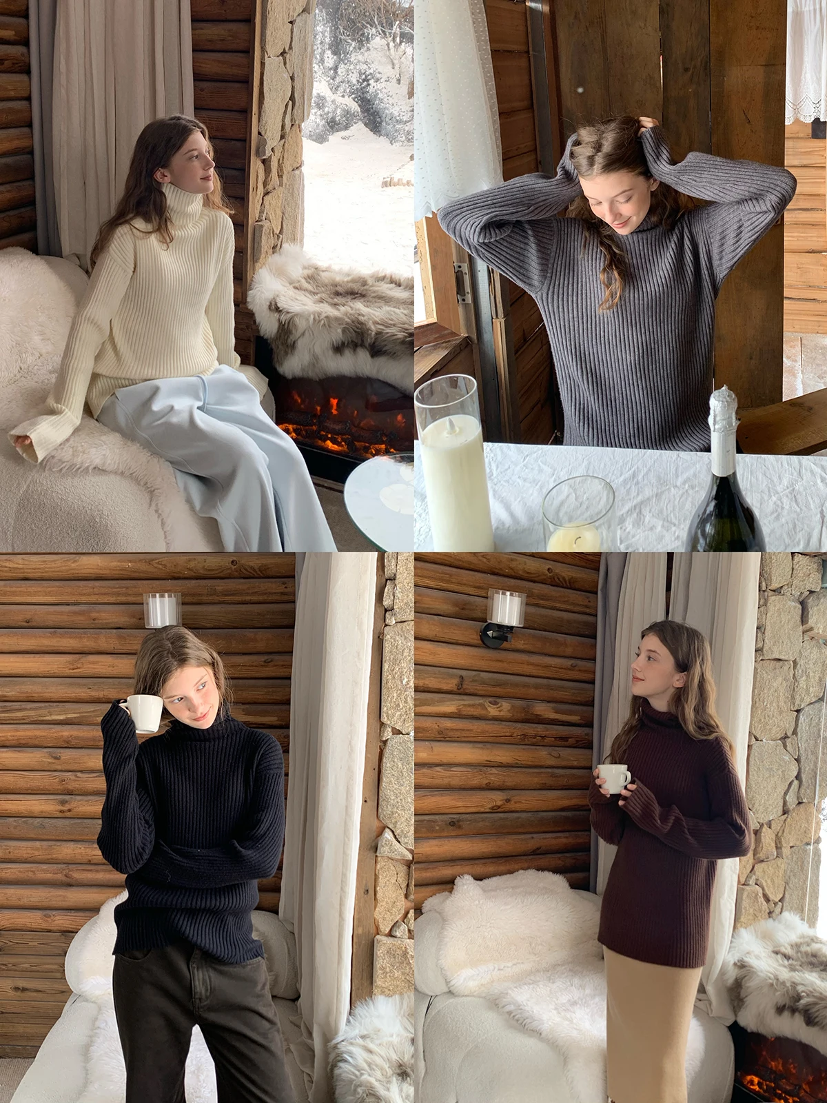 Простой ленивый высокий воротник, однотонный полосатый шерстяной вязаный свитер Kernel Cosmos, бархатный зимний милый коврик Sle
Простой ленивый высокий воротник, однотонный полосатый шерстяной вязаный свитер Kernel Cosmos, бархатный зимний милый коврик Sle