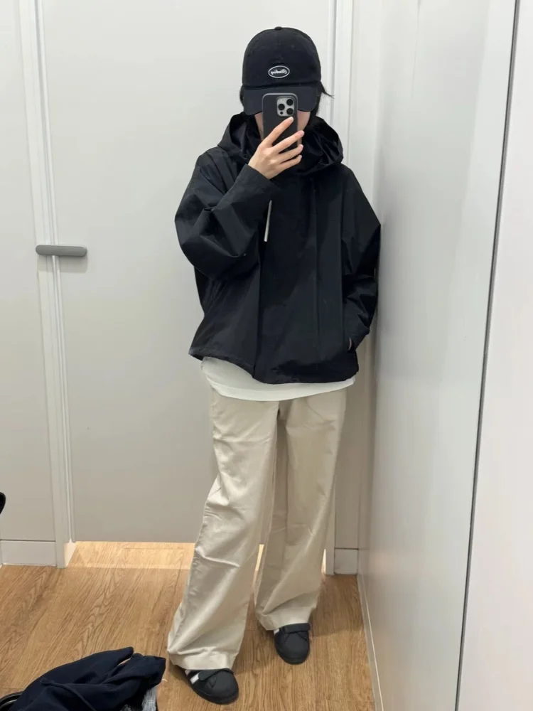 Stand Collar Drawstring Pilot Jackets Women Casual Long Sleeve Waist Cinching Zipper Pockets Coat New Autumn Chic Lady Outerwear
Stand Collar Drawstring Pilot Jackets Women Casual Long Sleeve Waist Cinching Zipper Pockets Coat New Autumn Chic Lady Outerwear