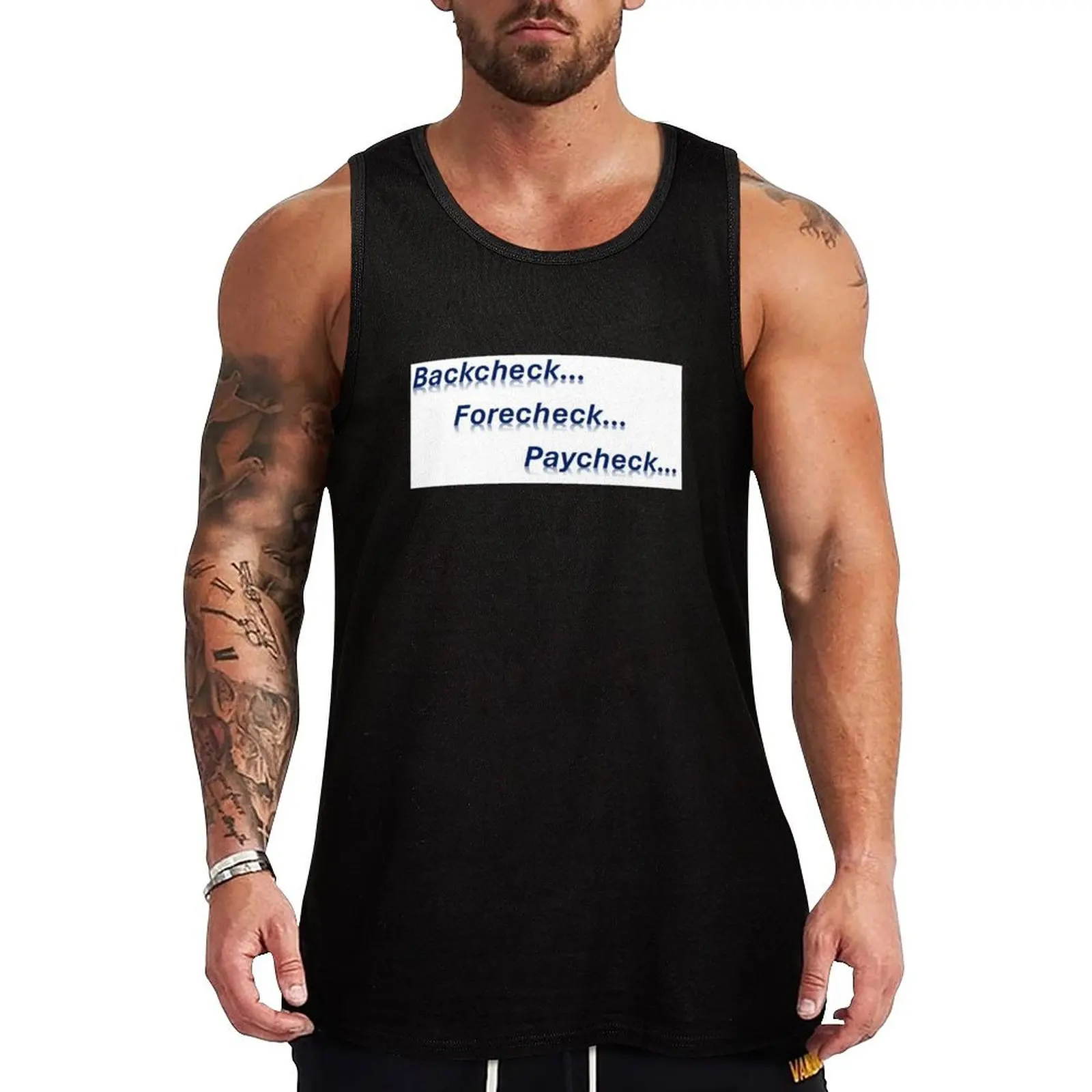Backcheck, Forecheck, Paycheck Tank Top summer clothes men 2024 Sleeveless men vest for men gym clothing
Backcheck, Forecheck, Paycheck Tank Top summer clothes men 2024 Sleeveless men vest for men gym clothing