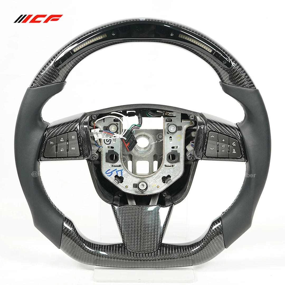ICF 100% Carbon Fiber Car Steering Wheel Customized With Leather For Cadillac CTS CTS-V(2008-2012) SRX(2010-2012)
ICF 100% Carbon Fiber Car Steering Wheel Customized With Leather For Cadillac CTS CTS-V(2008-2012) SRX(2010-2012)