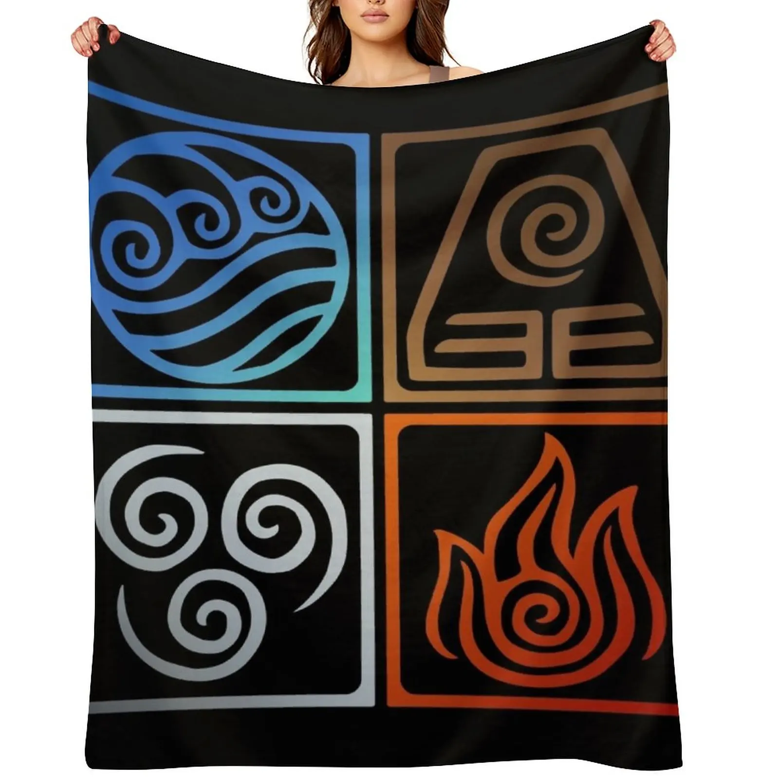 Avatar Four Elements--Gradient Colors Throw Blanket cosplay anime Sleeping Bag Giant Sofa Sofa Blankets
Avatar Four Elements--Gradient Colors Throw Blanket cosplay anime Sleeping Bag Giant Sofa Sofa Blankets