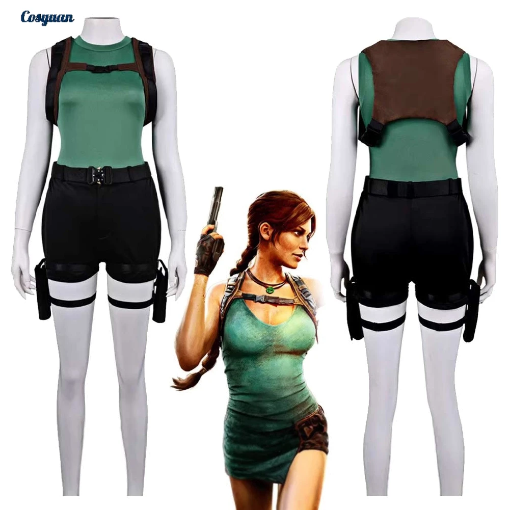 Movie Tomb Raider Cosplay Lara Croft Top Shorts Clothes Women Party Disguise Roleplay Halloween Costume Carnival Outfits Suits
Movie Tomb Raider Cosplay Lara Croft Top Shorts Clothes Women Party Disguise Roleplay Halloween Costume Carnival Outfits Suits
