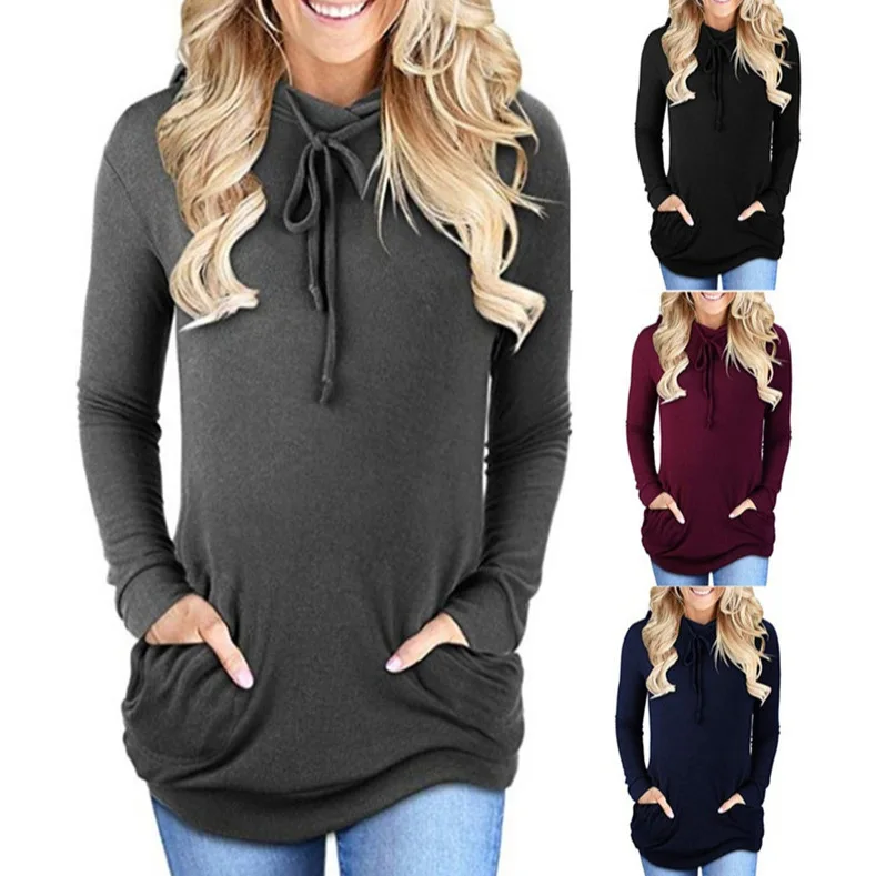 Women's Simple Basic Solid Color Long Sleeve Hooded Casual Trendy Pullover Sweatshirts New Fashion Autumn Hoodies Clothes Tops
Women's Simple Basic Solid Color Long Sleeve Hooded Casual Trendy Pullover Sweatshirts New Fashion Autumn Hoodies Clothes Tops