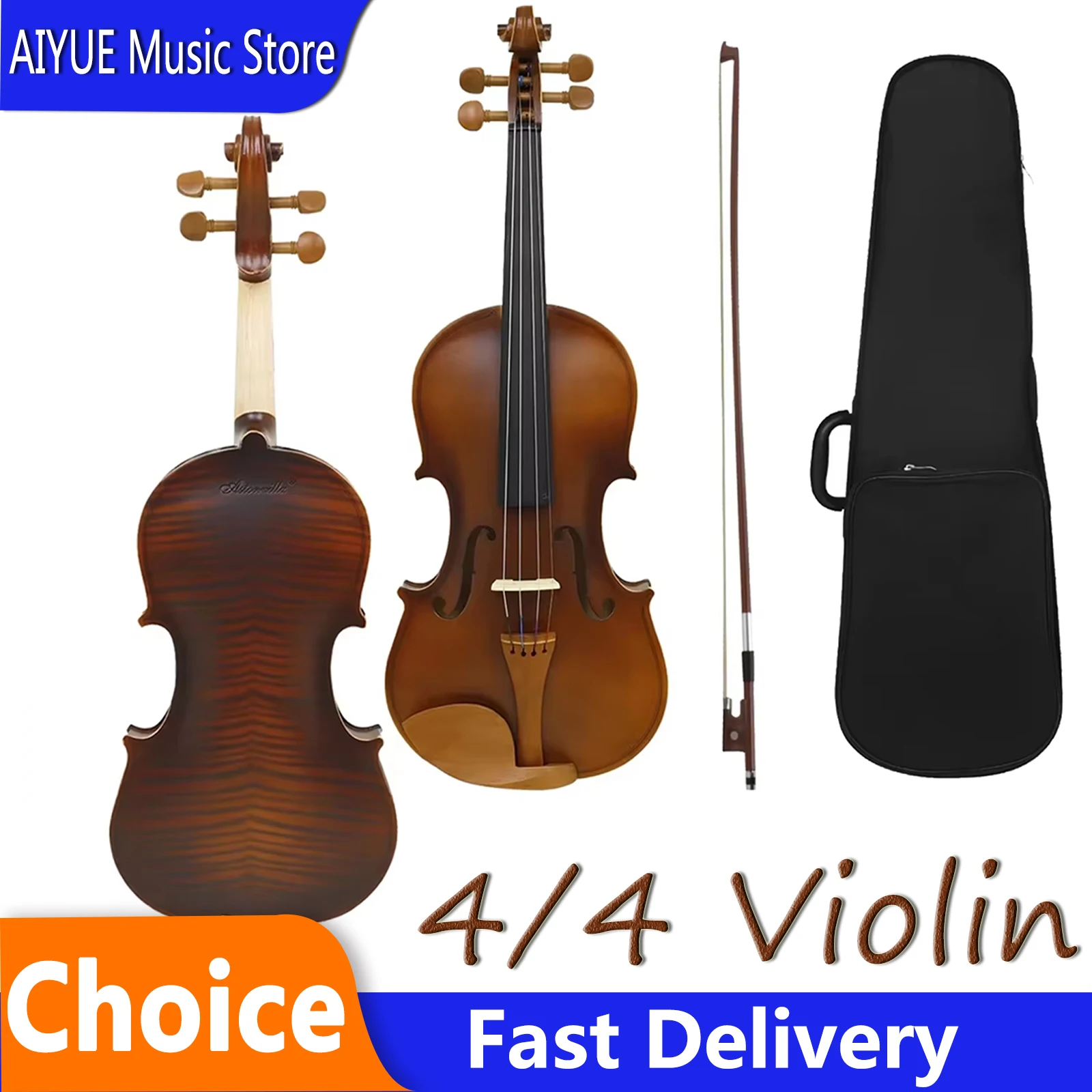 Astonvilla 4/4 Violin Maple Headstock Date Wood Matte Accessory Violin Cleats Patch Professional Instruments With Parts Bag Bows
Astonvilla 4/4 Violin Maple Headstock Date Wood Matte Accessory Violin Cleats Patch Professional Instruments With Parts Bag Bows