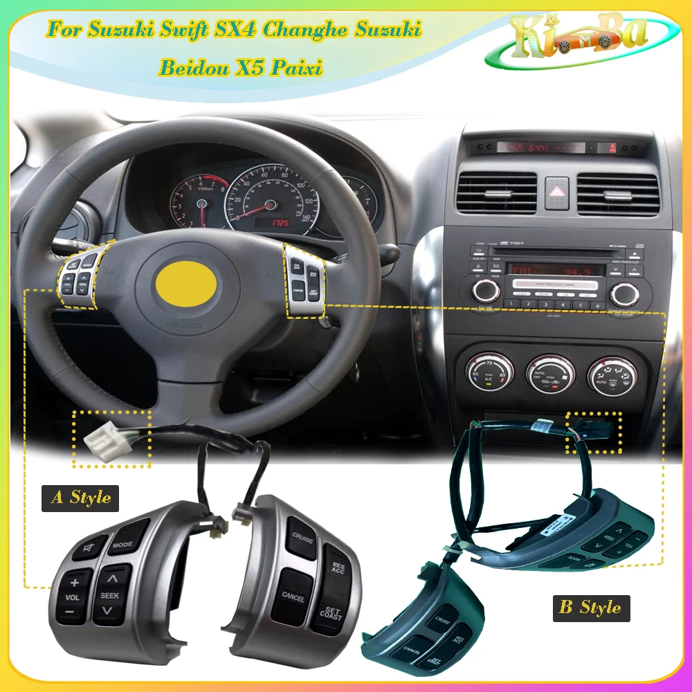 KIMBA Car Steering Wheel Audio Switch For Suzuki Swift SX4 Changhe Beidou X5 PaiXi Multifunction Steering Wheel Control Button
KIMBA Car Steering Wheel Audio Switch For Suzuki Swift SX4 Changhe Beidou X5 PaiXi Multifunction Steering Wheel Control Button