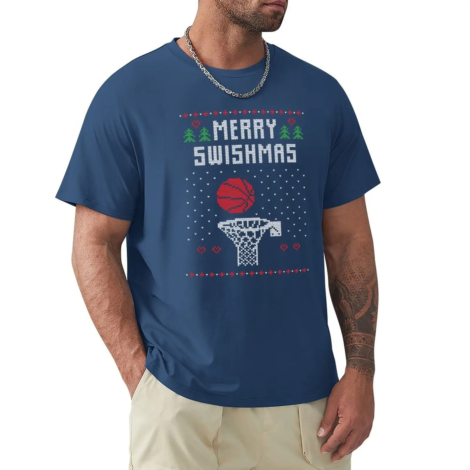 Merry Swishmas Basketball Ugly Christmas Sweater For Basketball Lovers T-Shirt anime clothes vintage clothes tshirts for men
Merry Swishmas Basketball Ugly Christmas Sweater For Basketball Lovers T-Shirt anime clothes vintage clothes tshirts for men