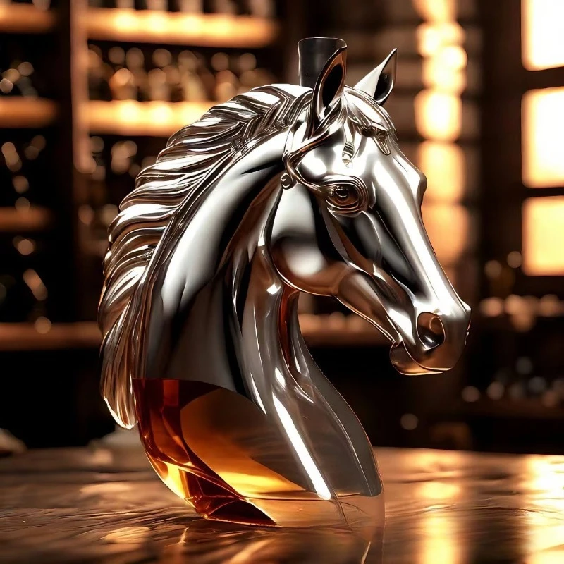 Creative Whiskey Bottle Carving Horsehead Shaped Glass Decanter Whiskey Bourbon Brandy Unique Gift for Whiskey Enthusiasts
Creative Whiskey Bottle Carving Horsehead Shaped Glass Decanter Whiskey Bourbon Brandy Unique Gift for Whiskey Enthusiasts