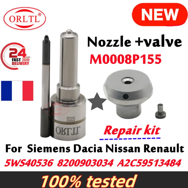 Repair Kits Nozzle M0008P155 +Valve Diesel Injector 5WS40536 8200903034 A2C59513484 For Siemens Dacia Nissan Renault ORLTL
Repair Kits Nozzle M0008P155 +Valve Diesel Injector 5WS40536 8200903034 A2C59513484 For Siemens Dacia Nissan Renault ORLTL