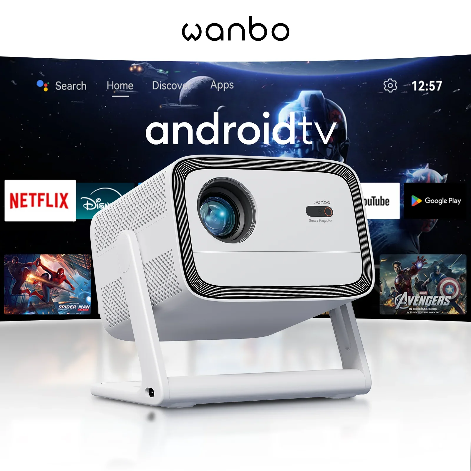 Wanbo Vali 1 Projector 1080P 900ansi Bright Proyector Android TV11.0 Beamer Video Theater Projetor Wide-angle Rotating Gimbal
Wanbo Vali 1 Projector 1080P 900ansi Bright Proyector Android TV11.0 Beamer Video Theater Projetor Wide-angle Rotating Gimbal