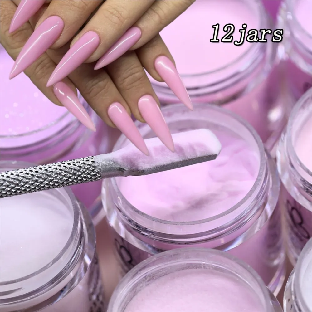 7g*12Jars Nude Pink Purple Acrylic Nail Powder 12 Colors 3-in-1 Crystal Powder For Nail Extension Carving Dipping Pigment Dust
7g*12Jars Nude Pink Purple Acrylic Nail Powder 12 Colors 3-in-1 Crystal Powder For Nail Extension Carving Dipping Pigment Dust
