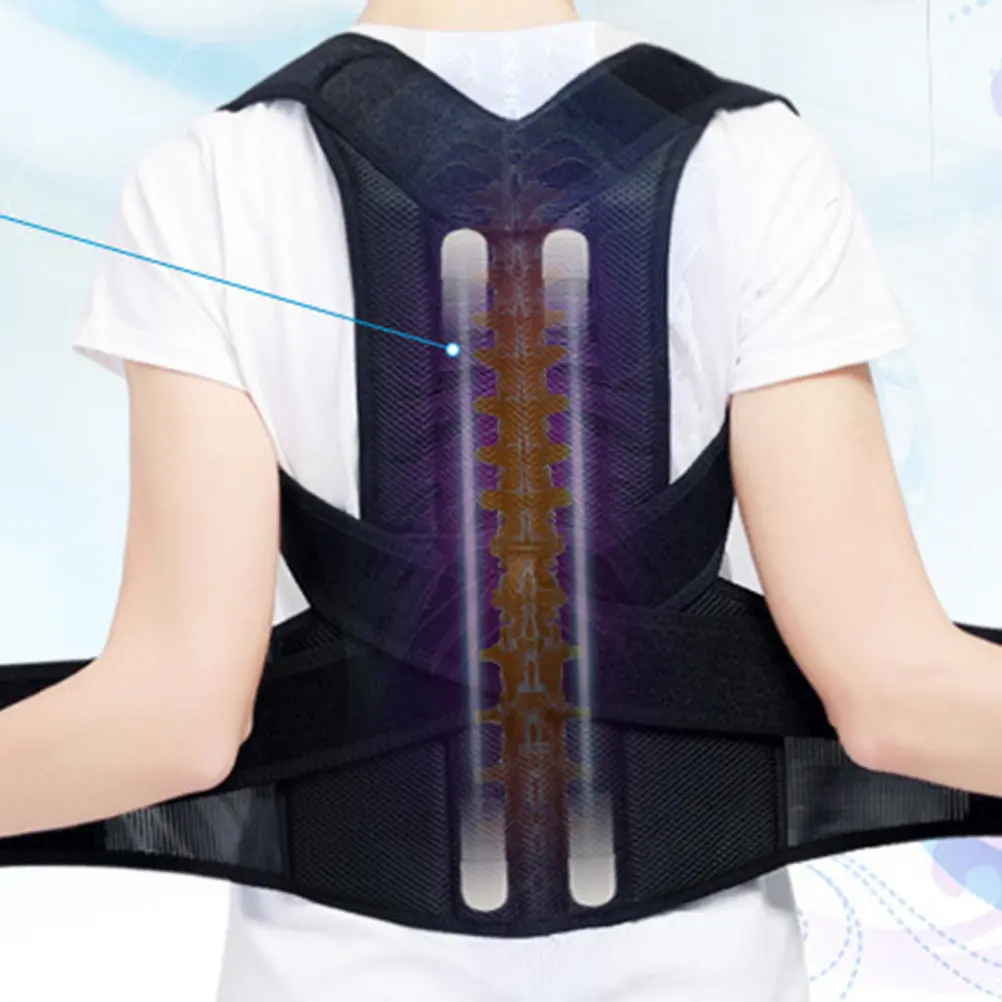 Adjustable Back Posture Corrector Black Size L Lightweight Breathable Back Brace Lumbar Support Shoulder Posture Brace for Men
Adjustable Back Posture Corrector Black Size L Lightweight Breathable Back Brace Lumbar Support Shoulder Posture Brace for Men