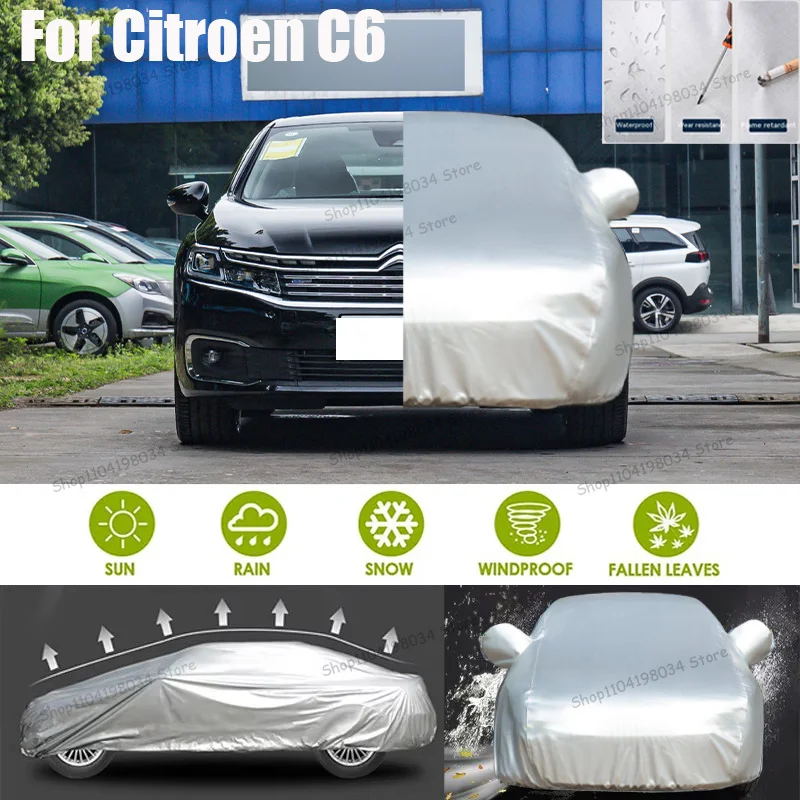 For Citroen C6 Auto Anti snow Anti dust Sunscreen Anti-uv Anti peeling paint And Anti Rainwater 210t car cover Car cover
For Citroen C6 Auto Anti snow Anti dust Sunscreen Anti-uv Anti peeling paint And Anti Rainwater 210t car cover Car cover