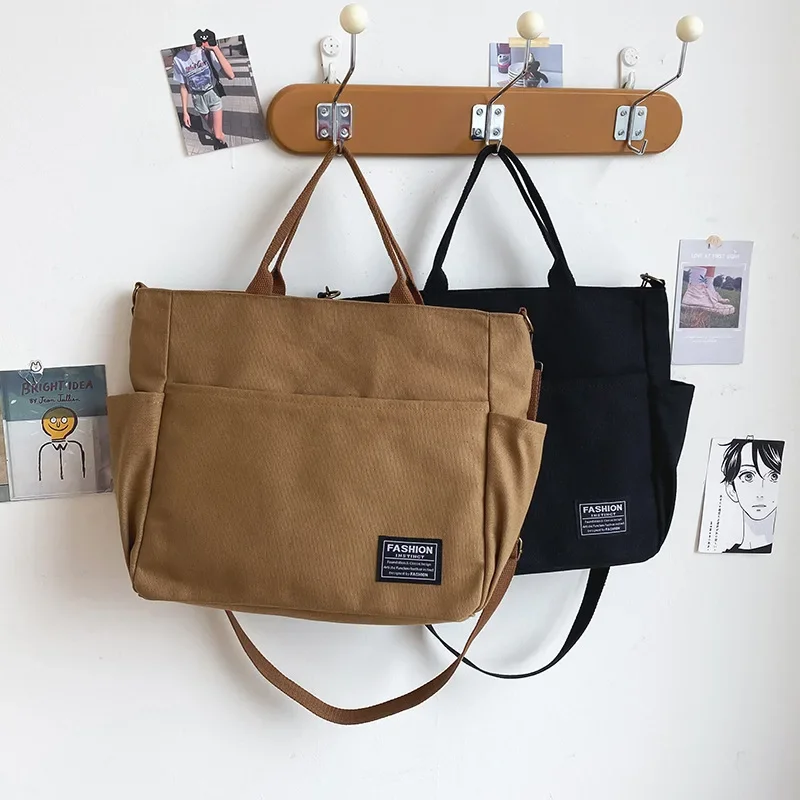 Japanese Handbags Vintage Casual Large-capacity Solid Color Canvas Hand-held Crossbody Bag Student Classbag
Japanese Handbags Vintage Casual Large-capacity Solid Color Canvas Hand-held Crossbody Bag Student Classbag
