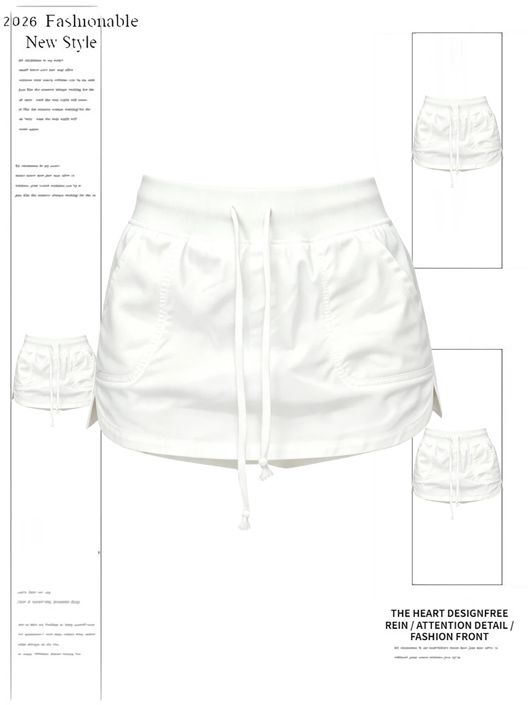 Slim Fit A-Line Skirt Women's Summer 2026 New Style High Waist Button Detail Casual Polyester Blend Korean Style
Slim Fit A-Line Skirt Women's Summer 2026 New Style High Waist Button Detail Casual Polyester Blend Korean Style