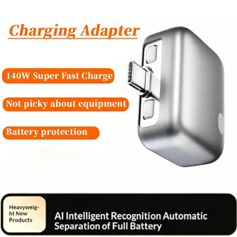 AI Auto Cut Power & Unplug on Full Charge,140W Fast Charging, Applicable to Various Electronic Type-C Devices for iPhone/Android
AI Auto Cut Power & Unplug on Full Charge,140W Fast Charging, Applicable to Various Electronic Type-C Devices for iPhone/Android
