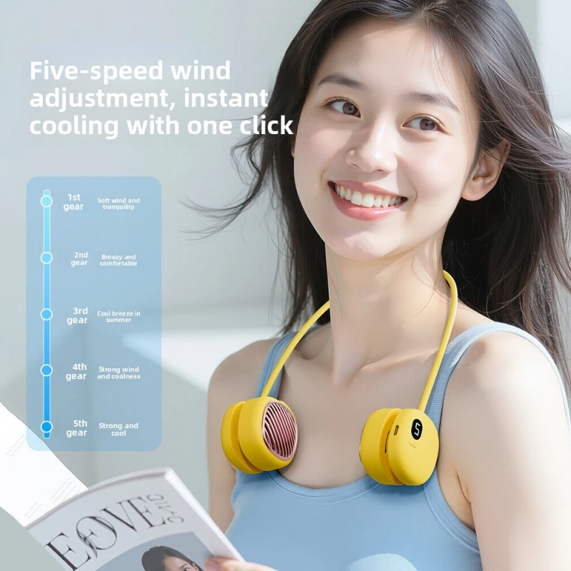 2026 New Bladeless Neck Fan USB Rechargeable Mini Lazy Fan with Digital Display Portable Cooling Fan for Outdoor Sports
2026 New Bladeless Neck Fan USB Rechargeable Mini Lazy Fan with Digital Display Portable Cooling Fan for Outdoor Sports