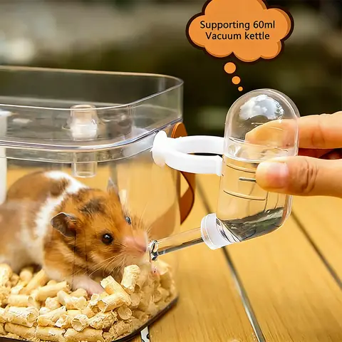 Taşınabilir Şeffaf Küçük Evcil Hayvan Seyahat Kafesi, Nefes Alabilen Taşıyıcı Suriye Hamsterı Şeker Sineği Sıçanı Açık Hava El Çantası Evcil Hayvan Malzemeleri
