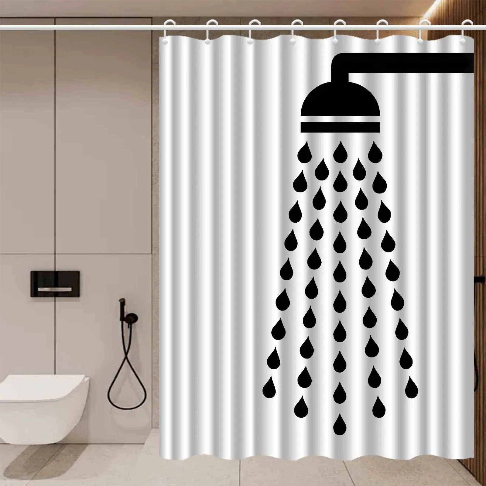 Black White Modern Minimalist Shower Pattern Curtain – High End Elegant – Decorative Bathroom Curtain for Home Bathroom
Black White Modern Minimalist Shower Pattern Curtain – High End Elegant – Decorative Bathroom Curtain for Home Bathroom