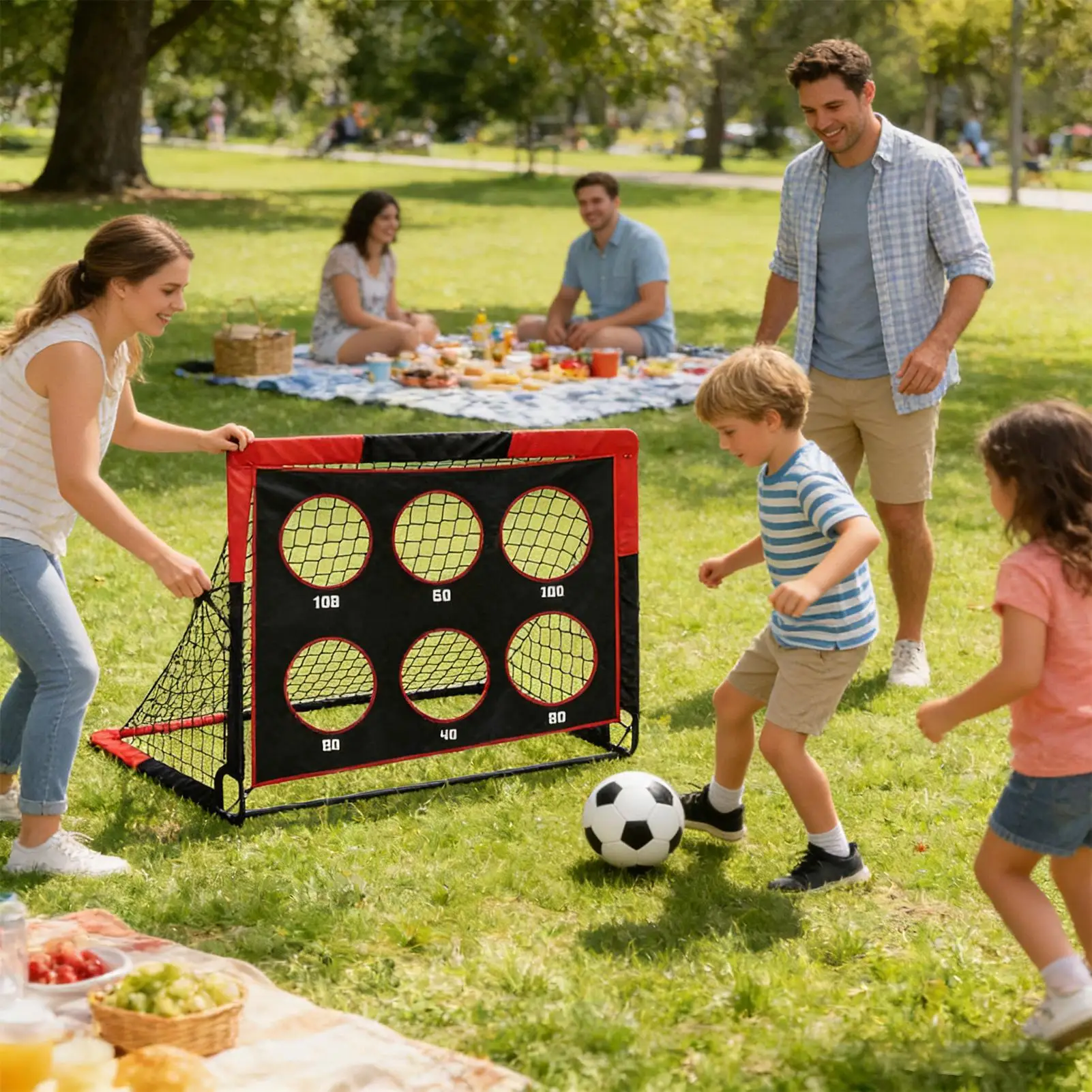 4x3FT Backyard Soccer Goal, Popup Design Folding Portable Net Safe Training Practice Toy For Boys Girls Family Outdoor Play
4x3FT Backyard Soccer Goal, Popup Design Folding Portable Net Safe Training Practice Toy For Boys Girls Family Outdoor Play