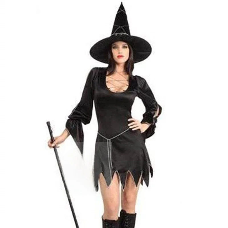 Halloween Evil Witch Costume Cosplay Dark Witch Stage Wear Women's Traditional Ethnic Fashion Spring Trendy Outfit
Halloween Evil Witch Costume Cosplay Dark Witch Stage Wear Women's Traditional Ethnic Fashion Spring Trendy Outfit