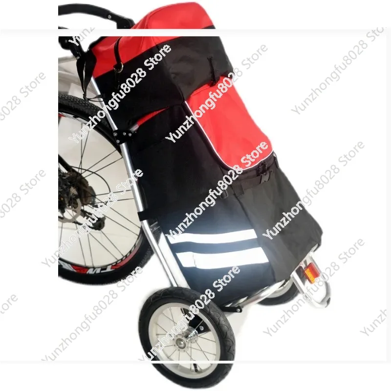 Folding Bike Cargo Trailer with Big Bag and Bike Contacter, Bicycle Trailer, 12 Inch Air Wheel Shopping Trolley Luggage Cart 63L
Folding Bike Cargo Trailer with Big Bag and Bike Contacter, Bicycle Trailer, 12 Inch Air Wheel Shopping Trolley Luggage Cart 63L