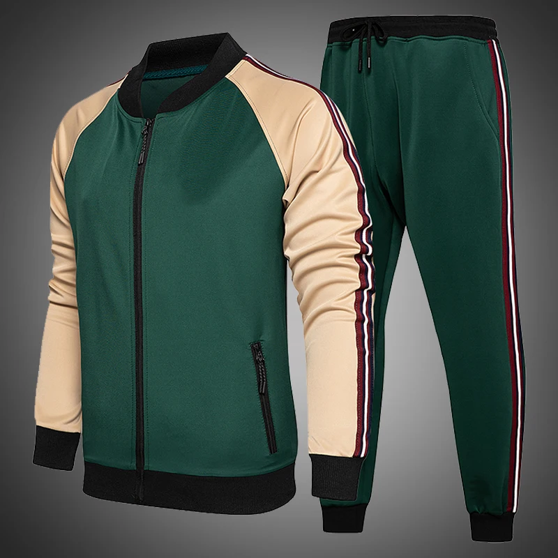 Mens Tracksuit Set Two Piece Tracksuit Men Sports Wear Fashion Colorblock Jogging Suit Autumn Winter Men Outfits Gym CLothes
Mens Tracksuit Set Two Piece Tracksuit Men Sports Wear Fashion Colorblock Jogging Suit Autumn Winter Men Outfits Gym CLothes