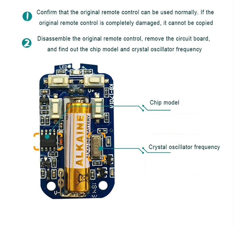 FFYY-433Mhz Remote Control Copy Remote Control RF Copying Controller Garage Door Clone Code Transmitter Motorcycle Duplicator Ke
FFYY-433Mhz Remote Control Copy Remote Control RF Copying Controller Garage Door Clone Code Transmitter Motorcycle Duplicator Ke
