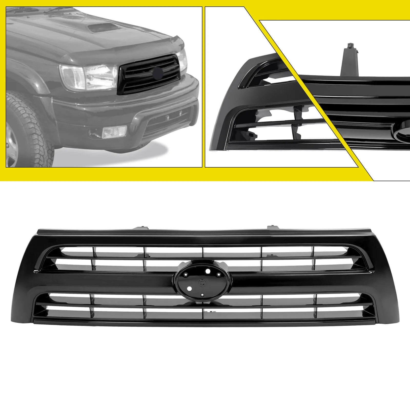 Fits For Toyota 4Runner 1999-2000 Front Grille Grill Shell Black Painted ABS
Fits For Toyota 4Runner 1999-2000 Front Grille Grill Shell Black Painted ABS