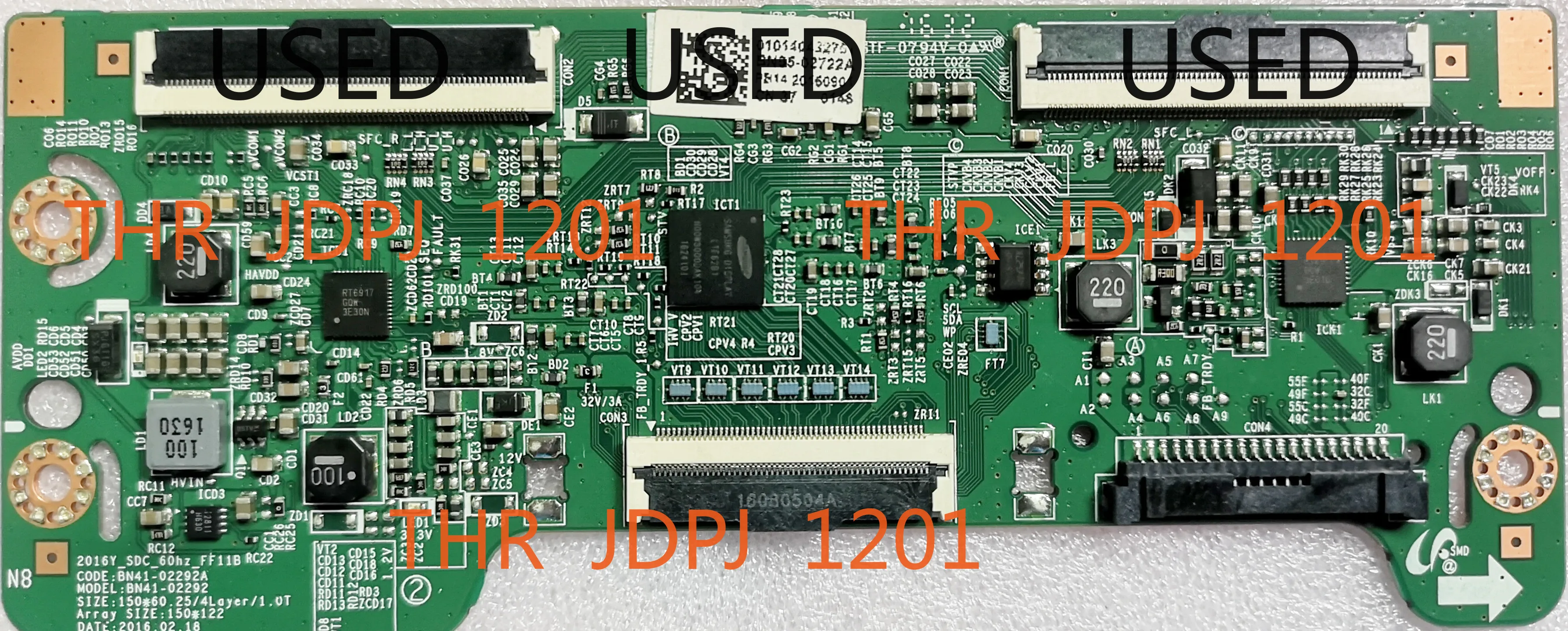 Плата DB T-con BN41-02292A BN95-03691A BN95-04014A BN95-02722A предназначена для UN32M5300AF UE32M5672AU UE32M5670AU UE32M5650AU
Плата DB T-con BN41-02292A BN95-03691A BN95-04014A BN95-02722A предназначена для UN32M5300AF UE32M5672AU UE32M5670AU UE32M5650AU