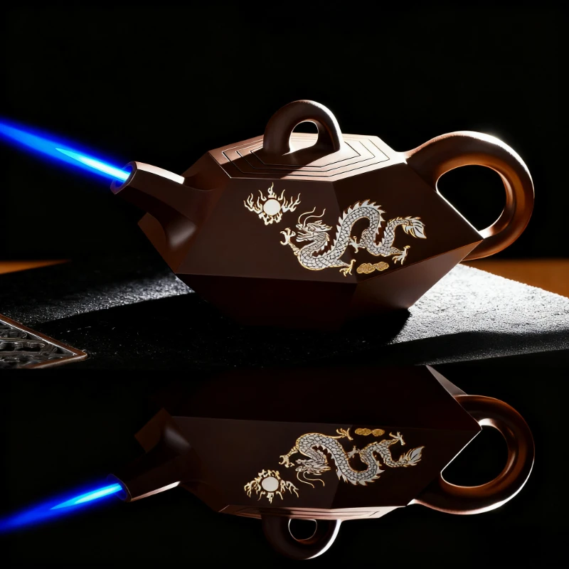 New Metal Creative Teapot Lighter, Windproof Blue Flame Butane Torch, Jet Lighter Desktop Decoration,Cigarette Accessories Tool
New Metal Creative Teapot Lighter, Windproof Blue Flame Butane Torch, Jet Lighter Desktop Decoration,Cigarette Accessories Tool