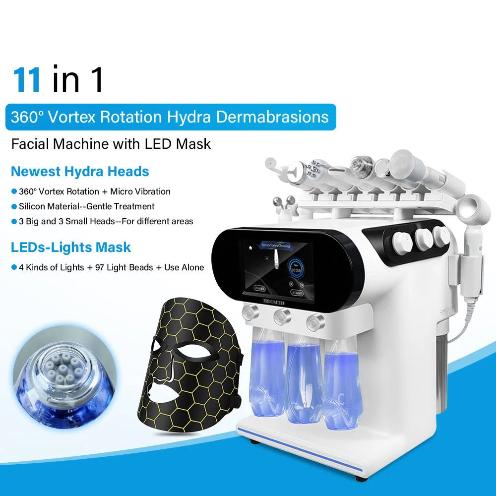 Portable 11 in 1 Hydra Beauty Facial Machine 360 Vortex Rotation Facial Cleaning Water Peeling Diamond Dermabrasion Hydro Machin
Portable 11 in 1 Hydra Beauty Facial Machine 360 Vortex Rotation Facial Cleaning Water Peeling Diamond Dermabrasion Hydro Machin
