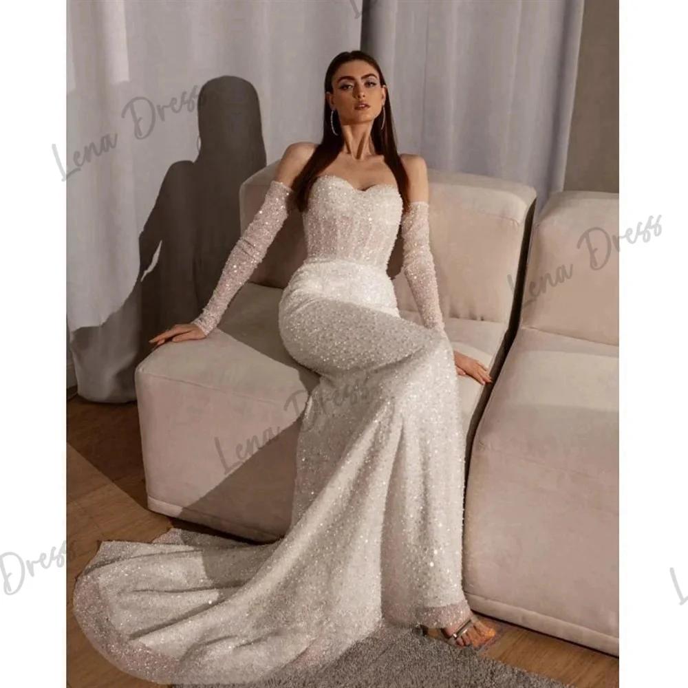 Lena Off the Shoulders Elegant Evening Dresses 2024 Luxury Prom Dress 2024 Shiny Ivory White Fish Tail Removable Sleeves Party
Lena Off the Shoulders Elegant Evening Dresses 2024 Luxury Prom Dress 2024 Shiny Ivory White Fish Tail Removable Sleeves Party