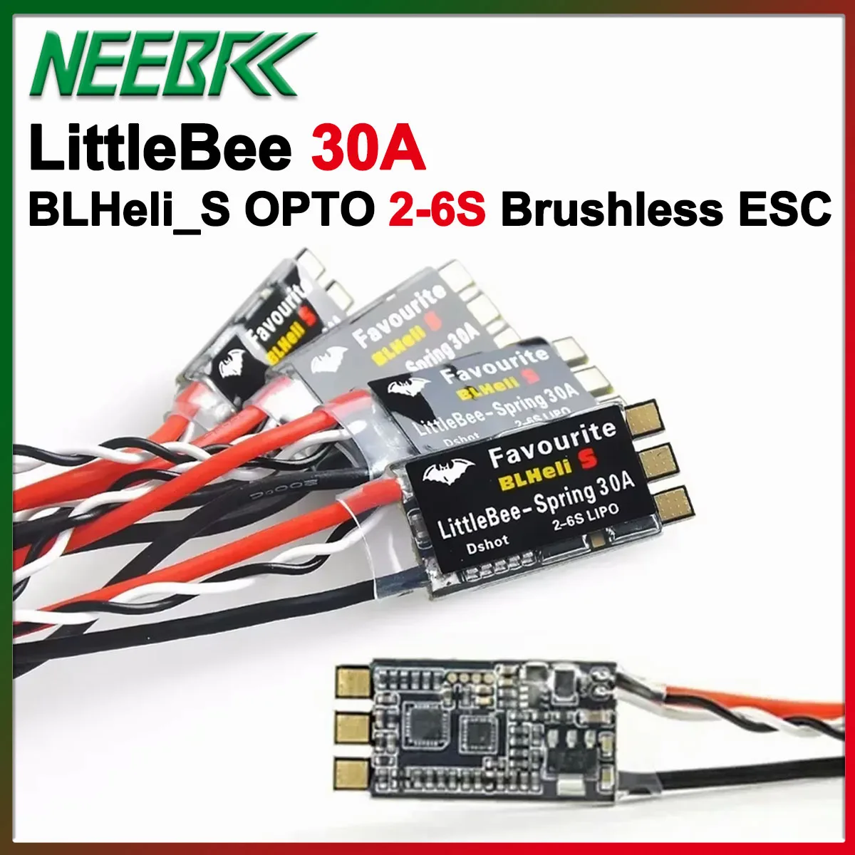 Favourite FVT LittleBee 30A Brushless ESC BLHeli_S OPTO 2-6S Supports Mulitshot DSHOT Oneshot42 OneShot125 for RC FPV Drone DIY
Favourite FVT LittleBee 30A Brushless ESC BLHeli_S OPTO 2-6S Supports Mulitshot DSHOT Oneshot42 OneShot125 for RC FPV Drone DIY